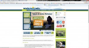 Workaway homepage