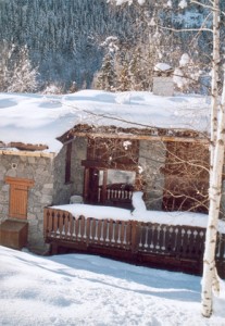 chalet artisan bois hiver