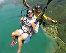 Baptême en parapente sur le lac d’Annecy