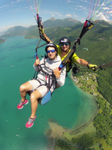 Parapente avec moniteur